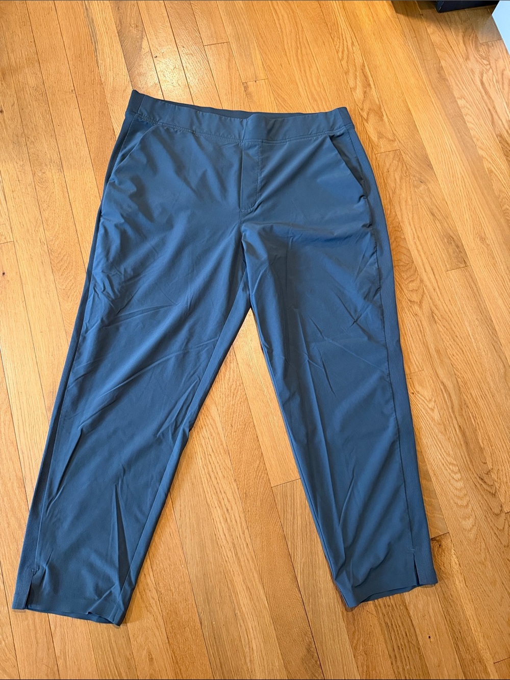 Athleta Straight-Leg Performance Pants in Slate Blue